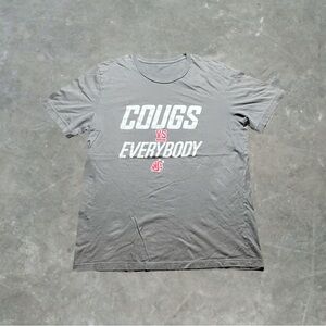 ☀️ Washington State Cougars College Football Graphic Tee Mens Size L Gray